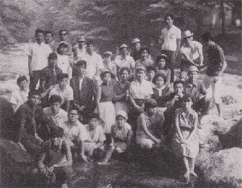 昭和40年8月22日 青年部研修会（於･菊池渓谷）